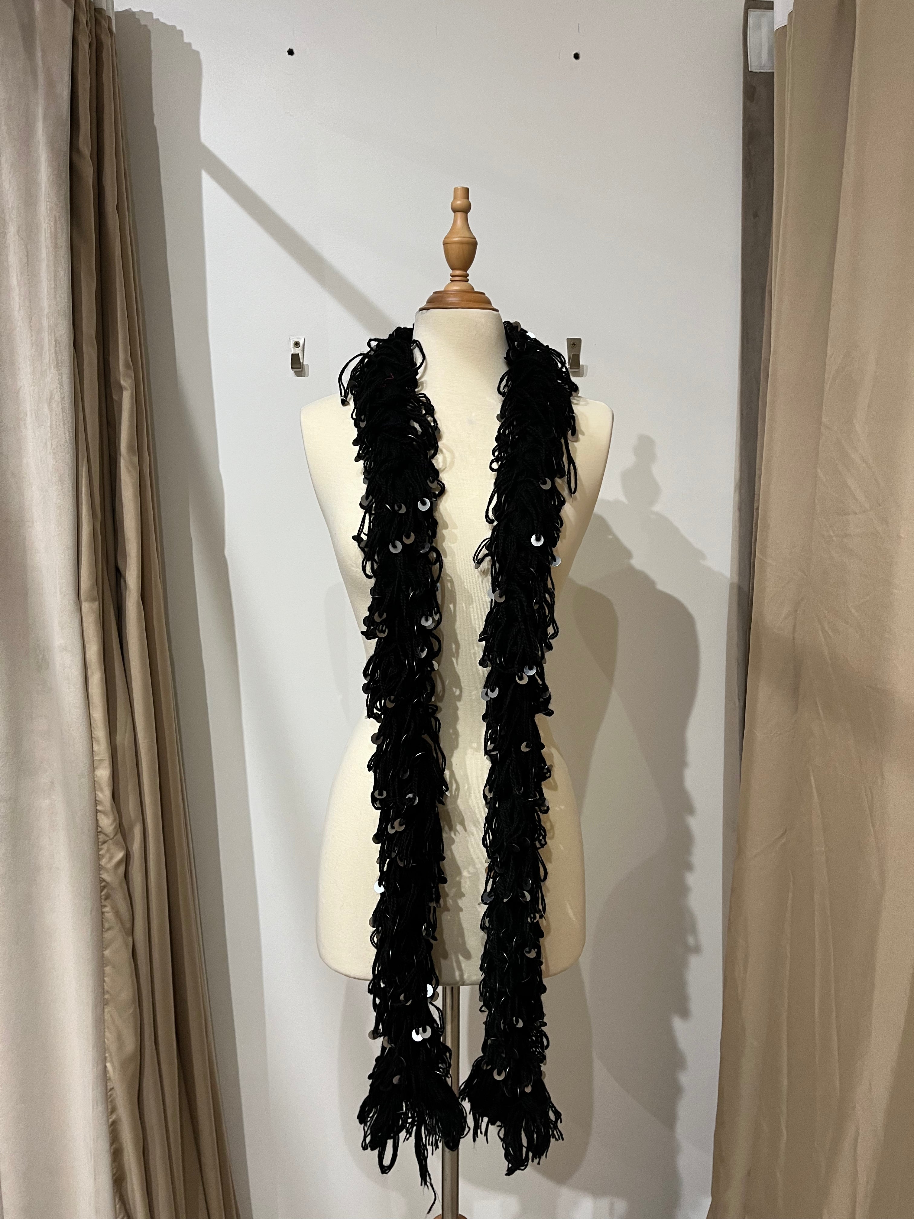 Ceinture de danse marocaine traditionnelle noir