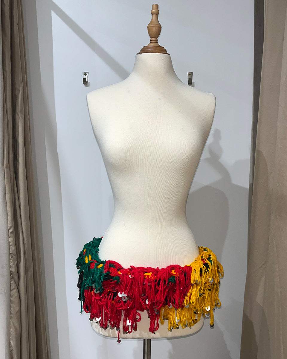 Ceinture de danse marocaine traditionnelle panaché