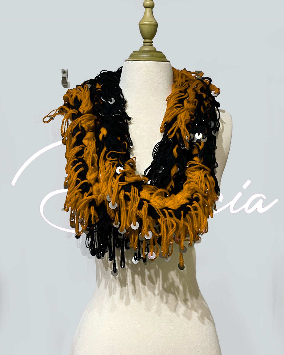 Mouzoun jaune/Noir – Élégance Intemporelle