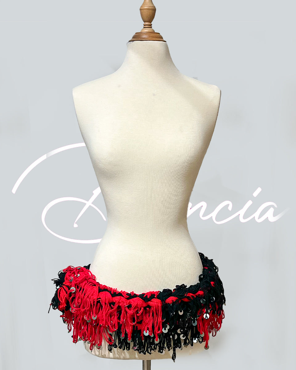 Mouzoun Rouge/Noir – Élégance Intemporelle